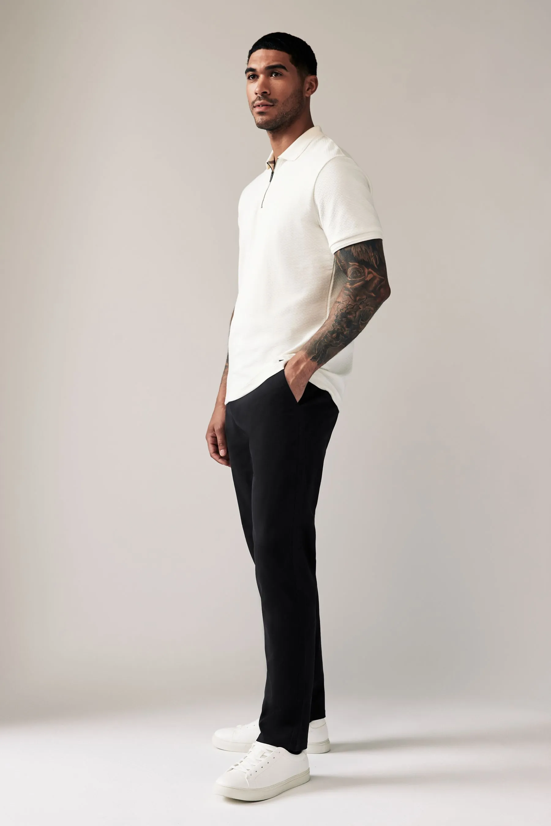 Stretch Chinos Pantaloni Vestibilità slim     